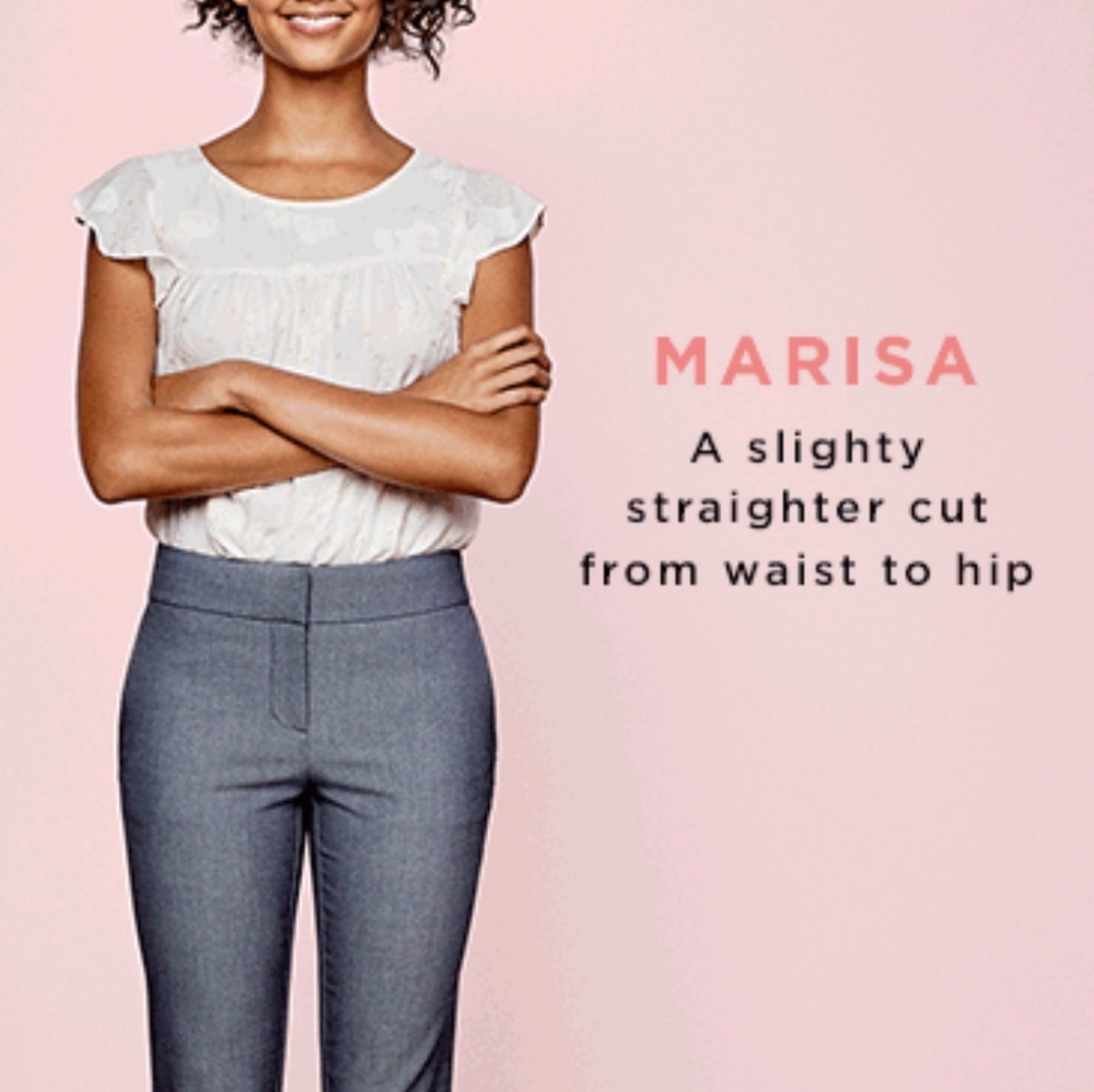 LOFT Marisa Ankle Crop - sz 4 - Gray